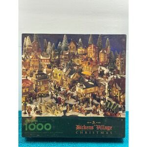 Springbok A Dickens Village Christmas 1000 Piece Jigsaw Puzzle Hallmark 1994 New